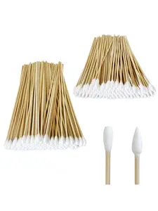 400pcs High Absorbent Cleaning Swabs, 6 Inch Sharp Tip/round Head Durable Cotton Buds, Ideal for Hard-To-Reach Areas, Non-Medical Use