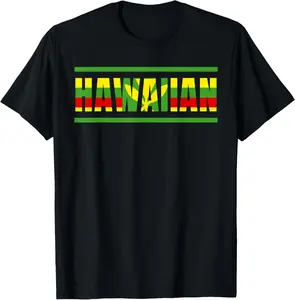 Kanaka Maoli Native Hawaiian Islands Hawaii Flag Summer Casual Shortsleeve Cotton T-Shirt