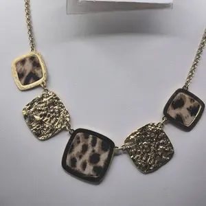 leopard necklace stainless steel