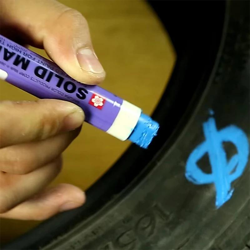 Waterproof Solid Paint Marker Pen Permanent Industrial Marker for Metal Tire High Temp | Computers & Office Equipment