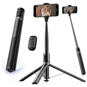 67'' Automatic Phone Tripod, Auto-Open Selfie Stick for  with Remote, 360? Rotatable Extendable Phone Stand for Video Recording Vlog,  Travel Tripod Compatible with  Android