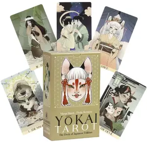 78 Pcs Mythical Illustrated Tarot Cards Set, Perfect Gift for Occasions & Party Games, Ideal for Predictive Divination, Fun Tabletop Game