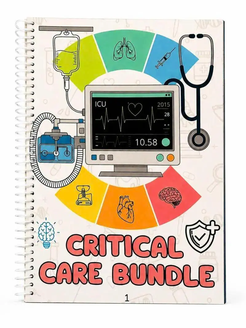 **Critical Care Bundle | Essential ICU Nursing Study Guide & Quick Reference for Nursing Students and Healthcare Professionals**