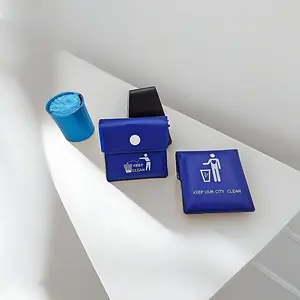 1pc Portable Pocket Ashtray - Travel-Friendly with Cigarette Butt Disposal Bag