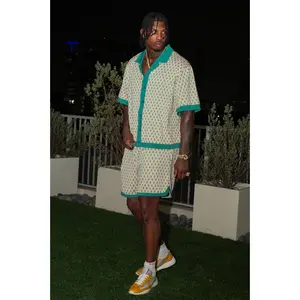 Rushmore Knit Warmup Shorts - Green/combo