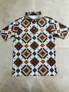 Jason Aztec Polo Performance Men’s Polo Short Sleeve Shirt Menswear Top Outdoor Polyester Shirt