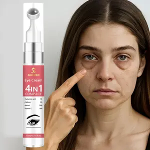 4-in-1 Firming Eye Cream with Caffeine Extract, Non-Irritating, Non-Greasy Under-Eye Brightener, Eye Care Product for Women and Men, Cosmetic