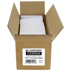 725R54 General Purpose All Temperature Hot Melt Glue Sticks - 7/16" x 4" | 5 lb box