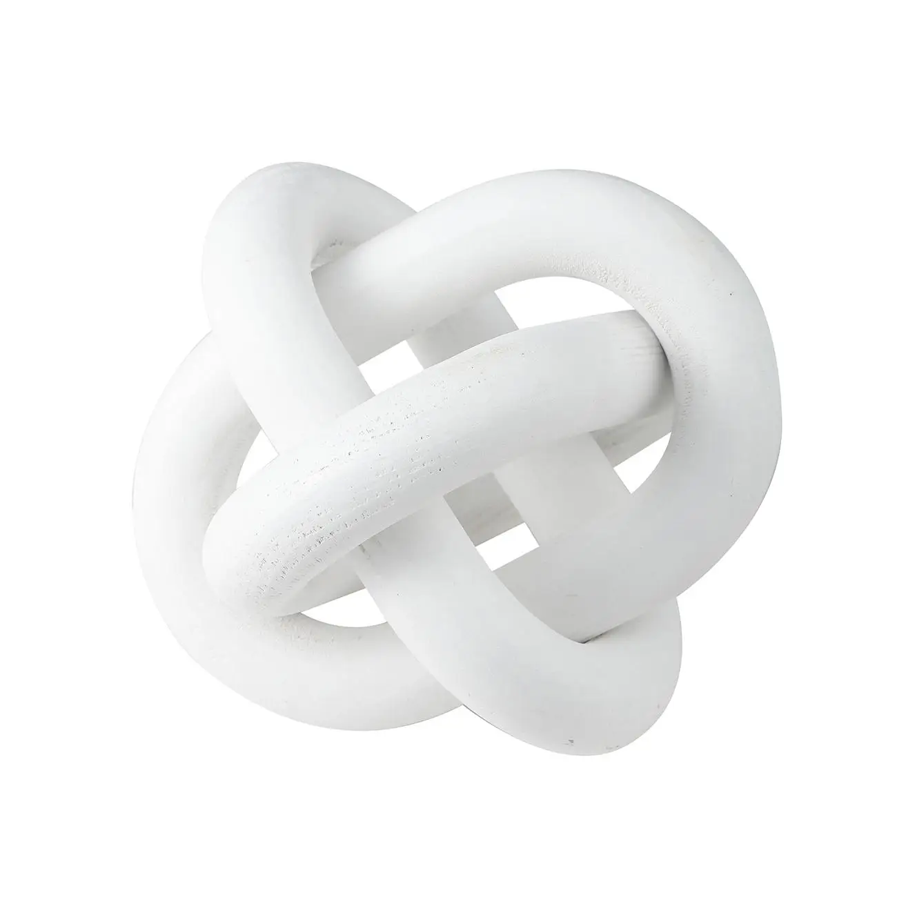 Wooden Chain Link Decor, 1 Count Home Decor 3 Knot Hand Carved Coffee Table Ornament, Kitchen Accessories, Rustic Decoration Craft For Living Room Bed