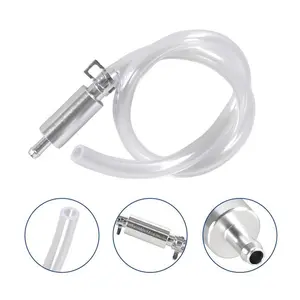 Brake Bleeder Hose - One Way Check Valve Tube Bleeding Tool Kit for Hydraulic System Bleeding, Universal Brake Fluid Bleeder Ki for Car Motorcyle Clutch, Soft Tube with Metal Clips