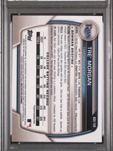 2023 Bowman Draft Tre' Morgan Chrome Blue Refractor Parallell /150