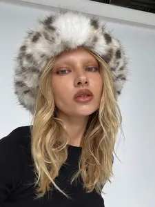 Thick Plush Bucket Hat, Soft Puffy Ear Warmth Cap, Fall & Winter Fashion Outdoor Headwear, Street Style Casual Accessories