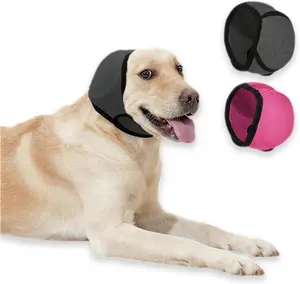 Dog Ear Muffs Noise Protection - Anti-Shake Calming Wrap | Bath Grooming Swimming | Ear Hematoma & Anxiety Relief