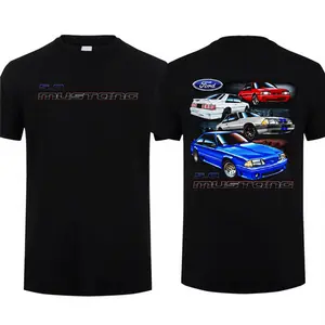 Fox Body Mustang 5.0 2-Sided T-Shirt Vintage Muscle Gang Graphic Menswear OBS Lover Cotton Short Sleeve Classic Racing Gift For Car Enthusiast
