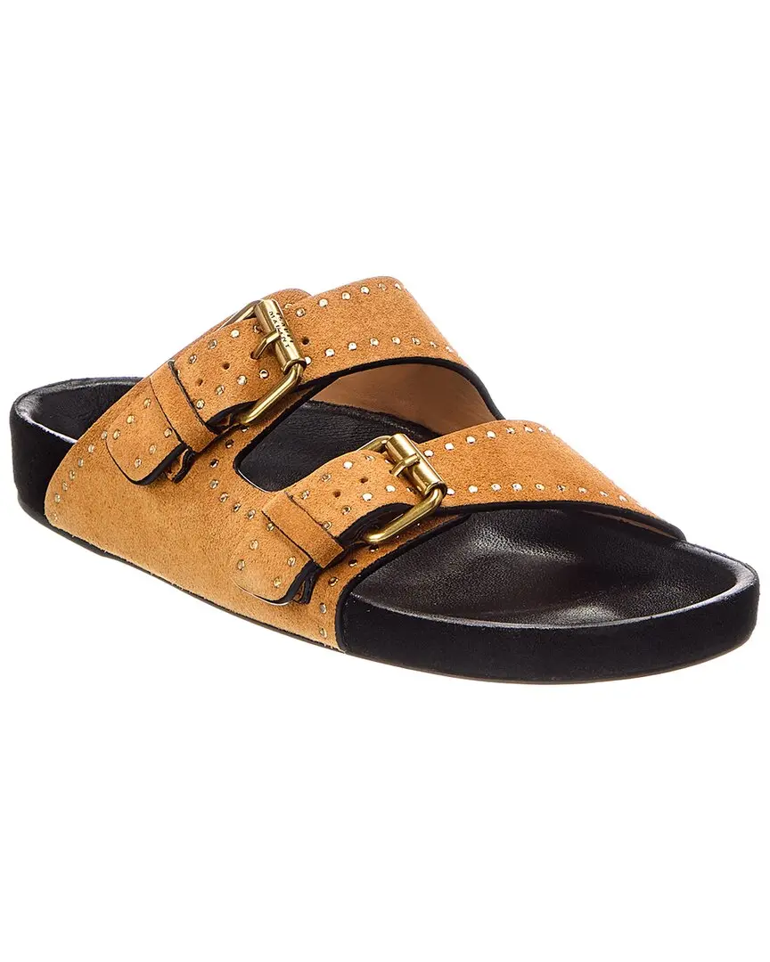 Isabel Marant Logo Suede Sandal