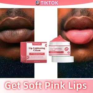 Lip Lightening Cream – Organic Lip Balm for Dark Lips | Softens & Brightens for Rosy, Pink Lips | 30g Lip Care for Healthy, Natural Lip Glow