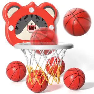 Indoor Outdoor Sports Toy for Kids,Basketball Hoop with Rubber Elastic Ball,  indoor and outdoor basketball toys, indoor and outdoor basketball shooting game toys, silent basketball hoop, basketball