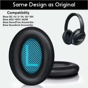 Replacement Ear Pads Earpads or Headband For Bose QuietComfort QC 2 15 25 35 Headset Ear Cushion QC35 QC2 QC15 QC25 Accessory