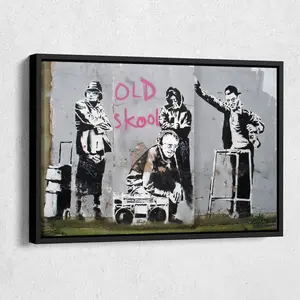 Banksy Old School Wall Art Home Decor Poster Print - No Frame