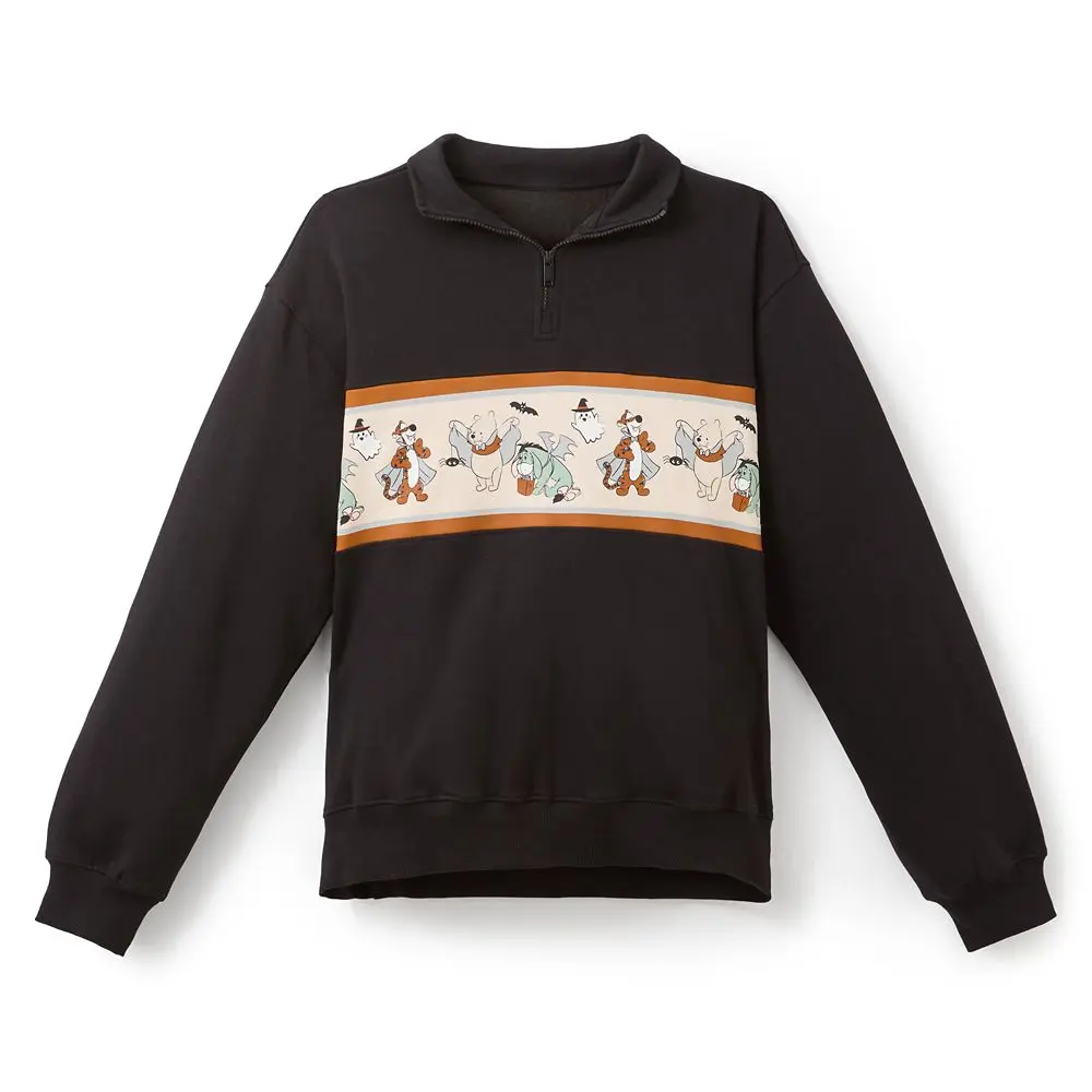 Disney Store Winnie the Pooh and Pals Halloween 1/4 Zip Pullover Sweatshirt for Adults – Exclusive