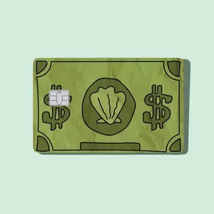 Bikini Dollars Credit Card Sticker Debit Skin Decal Cover Waterproof Vinyl Easy To Apply