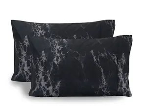 Mocassi 1500 Series 2-Pieces Marble Pattern Pillowcase Set