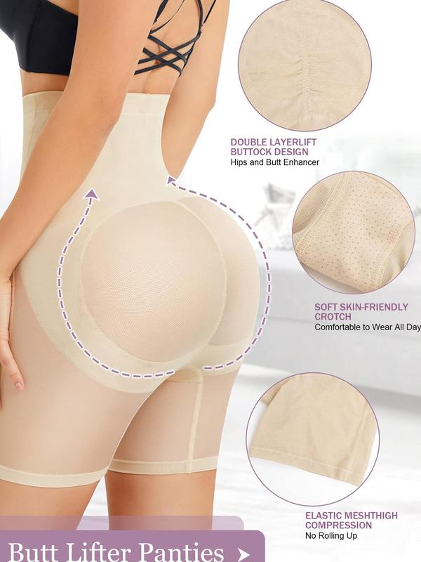 Women's High Waist Shapewear Shorts, Breathable Comfortable Shaper, High Stretch Shapewear Bottoms for Daily Wear