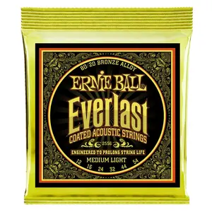 Ernie Ball Everlast Coated 80/20 Bronze 12-54 Medium Light