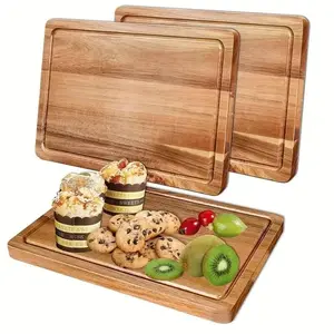 Wooden Cutting Boards Chopping Blocks Beech Walnut Cheese Cutting Board Butcher Block Meat Cutting Board For Kitchen Tools