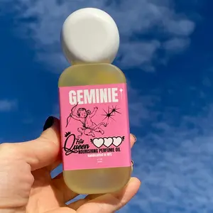 Geminie His Queen strawberry shortcake marshamallow Body care Fragrance Oil 50ml, 100% Natural Body Care, Woman Fragrance body oil