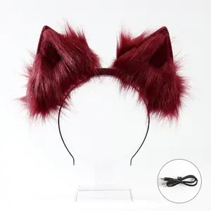 Battery Powered Moving Ears Lightweight Comfortable For Cosplay Cold Weather Use Interactive Ears For Parties tiktokshopspringglowup