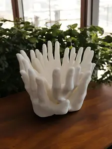 Circle of Hands Vase - Artistic Boho Home Decor Gift with Unique Symbolism for Indoor Plants, Flowers, and Succulents