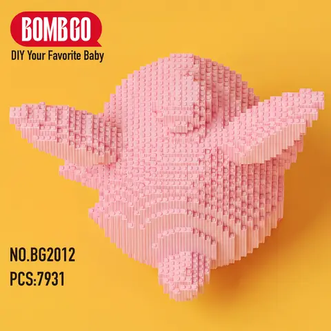 BOMBGO Animation Series BG2012 Creative Interlocking ABS (Acrylonitrile Butadiene Styrene) Building Block Set - 7931+ PCS Educational DIY Brick Art Toy, Family Bonding Gift Idea for Birthdays