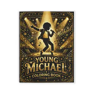 Young Michael Coloring Book | Music Icon Coloring Book | Michael Jackson Tribute