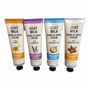 Made in the USA Goat Milk Hand & Body Cream with Shea Butter, Body Care Moisturizer for Nourishing, Hydrating, Soothing Skin Repair, 3 Fl oz Net Wt