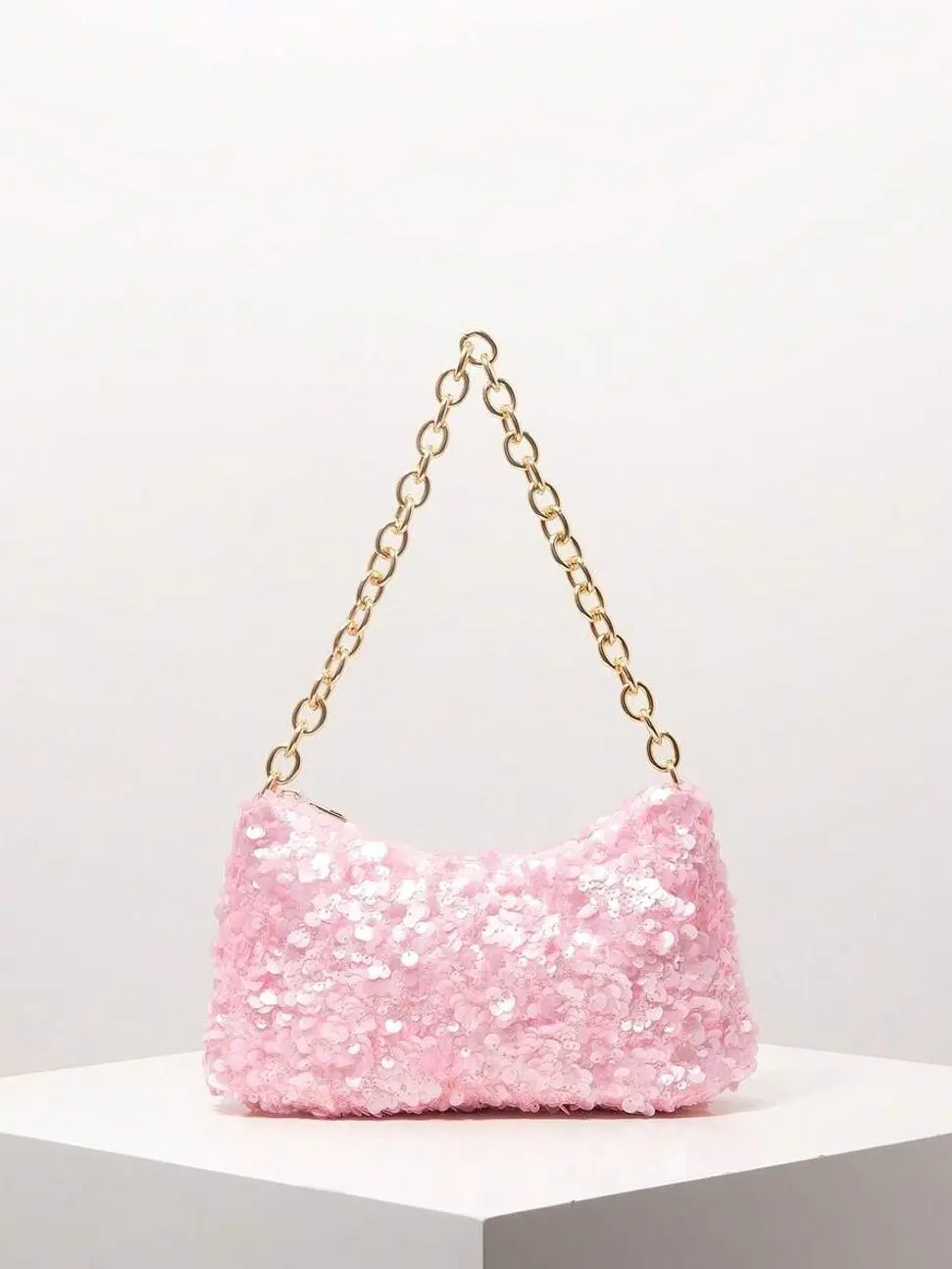 Sequin Shoulder Bag, Floral Embroidered Bag, Elegant Party Clutch, Prom Accessory, Wedding Supplies