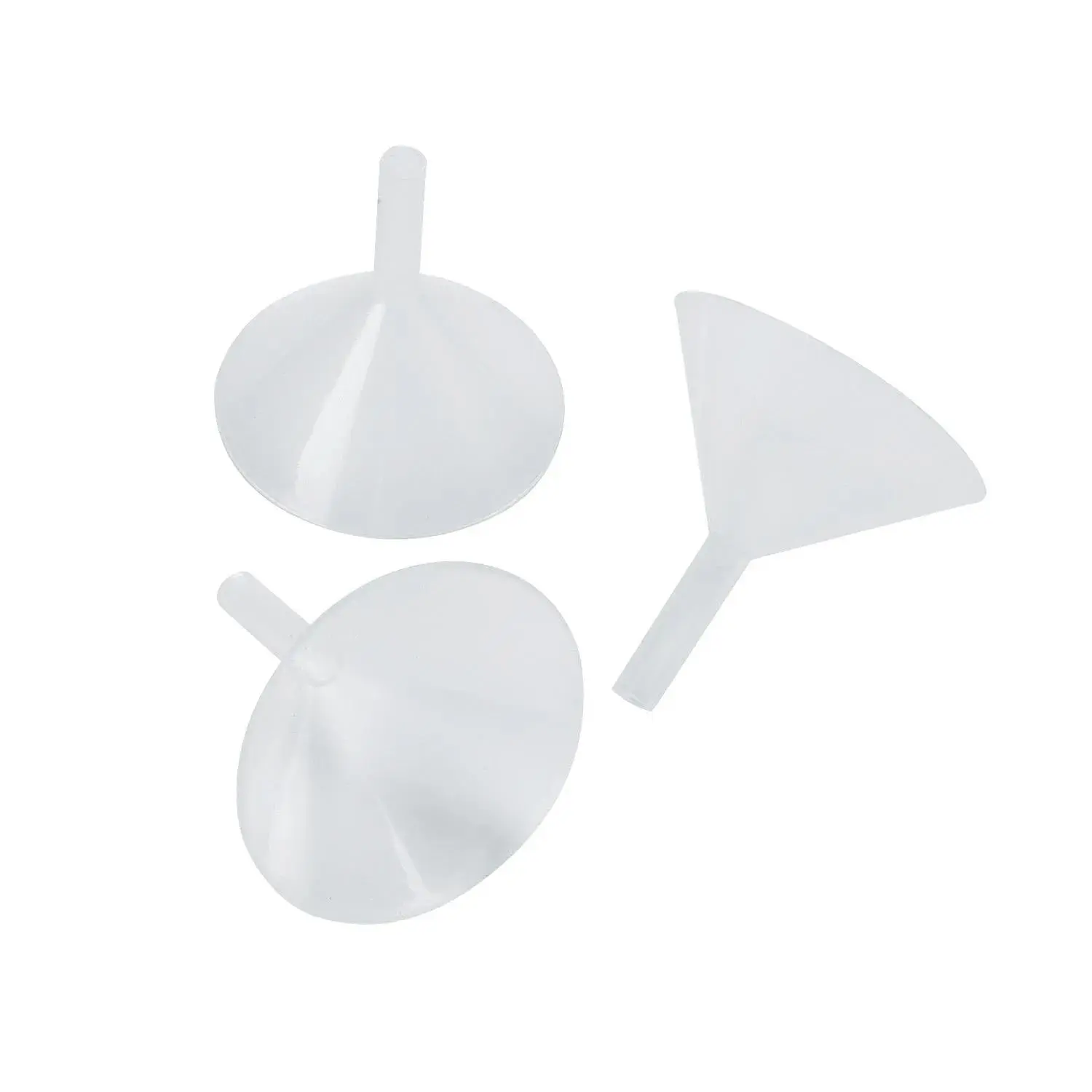 Plastic Funnels, 12-Piece Craft Supplies for Jewelry DIY Projects, Safety Safe