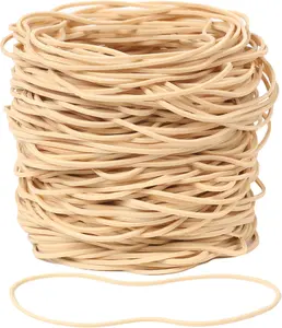 Rubber Bands 300 count 4.8inch Big Elastic rubber band Light brown rubber bands office supplies File Folders Litter Box (4 4/5" x 1/16")