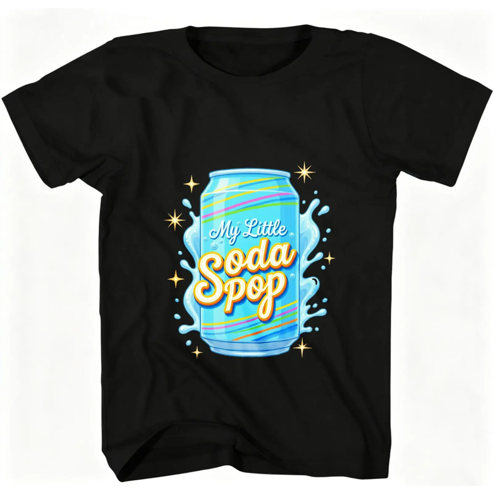 CARPESUN Retro Vintage Style T Shirt My Little Soda Pop Can Graphic Print Soft Cotton Casual Wear Unisex Fit Gift For Friends Family Soda Lovers