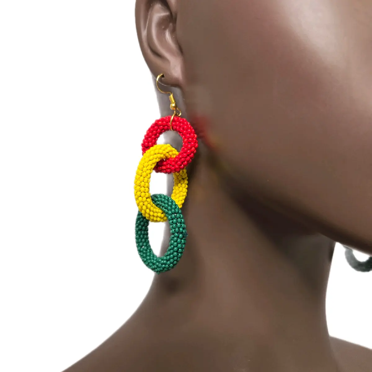 African Bead Earing - Traditional African Jewelry for Women