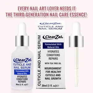 ClearZal cuticle and nail serum,specially designed for nail art lovers. Suitable for fragile,soft,and easily broken nails, make nails become harder and thicker.Enriched with natural tea tree oil, it has the functions of sterilization and antibacterial