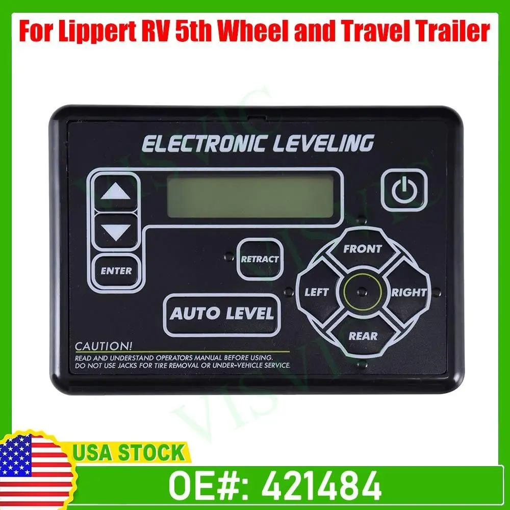 Lippert RV Ground Control Auto-Level Touchpad (Part 421484) - 1x Electronic Leveling Touchpad, Intuitive Screen, Easy Buttons, Precision Control, Simple Mounting for Lippert RV 5th Wheel Travel Trailer