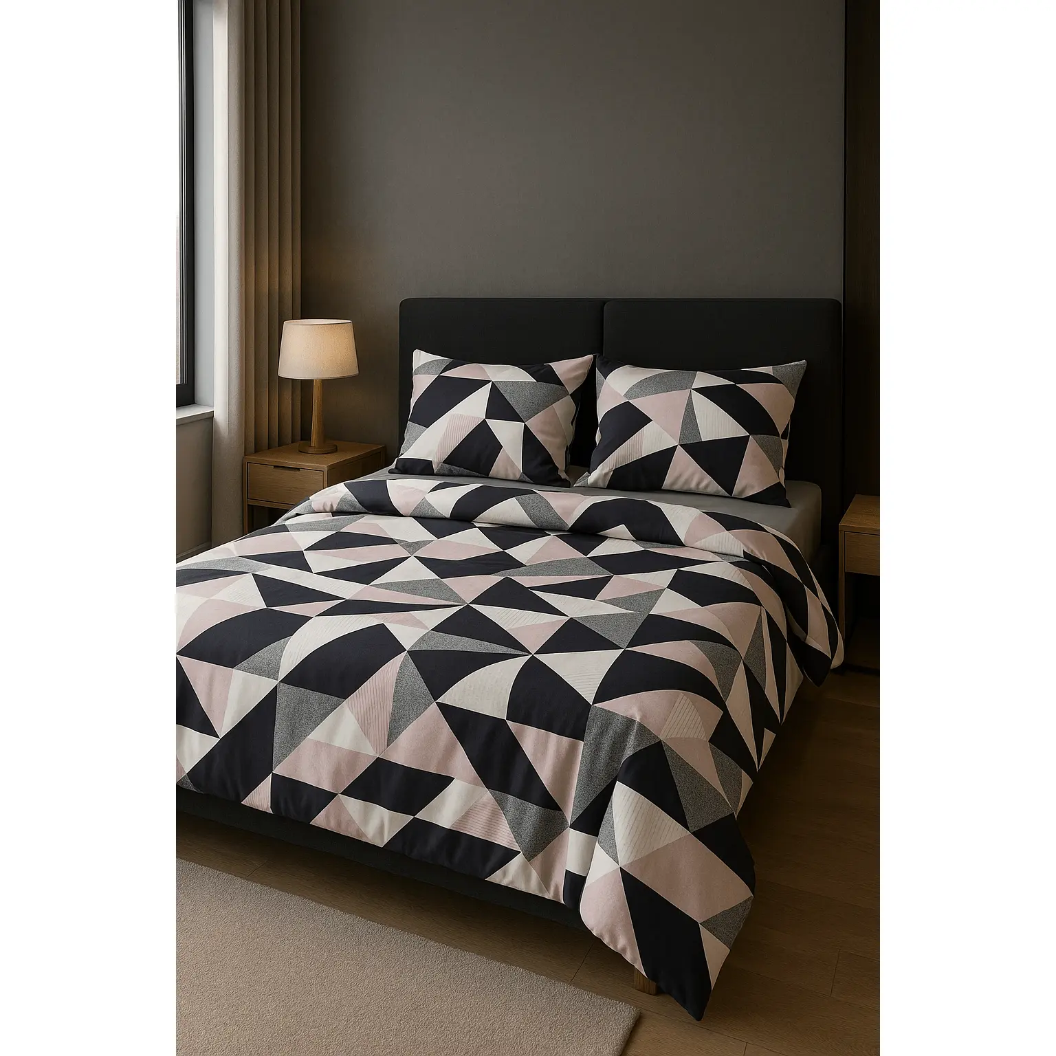 Geometrics Organic Cotton Bedding Set – Turkish Cotton, OEKO-TEX®