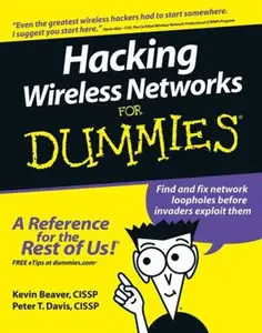 USED-Hacking Wireless For Dummies by Beaver, Kevin (Paperback)
