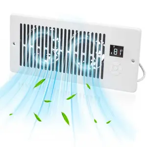 Register Booster Fan for 4” x 10” Register Holes, Improves Heating & Cooling Vents,window fan, 10-Speed Quiet Ventilation Fan with Thermostat & Remote, Negative Ion Air Vent Booster, Enhances Airflow & Home Comfort Heating circulation Warm Air Mode, Quick
