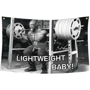 Tapestry Ronnie Coleman Lightweight Flag  Motivational Inspirational Office Gym Dorm Wall Decor Funny Flags for Room