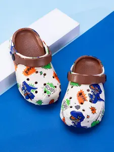 Cute Dinosaur Slippers, Soft Comfortable Non-Slip Breathable Hole Shoes, Perfect for Kids' Daily Wear