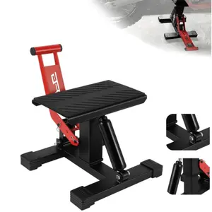 Dirt Bike Stand 1000Lbs Capacity Lift Jack Hoist Table Height Adjustable Lifting Stand Ideal for Dirt Pit Bike Repair Maintainance