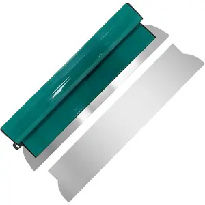16 Inch Drywall Skimming  with 1  , 0.5mm Thick Stainless Steel Skim Coat ,  Handle Drywall Finishing Tool for Plaster, Wallboard & Wall Repair