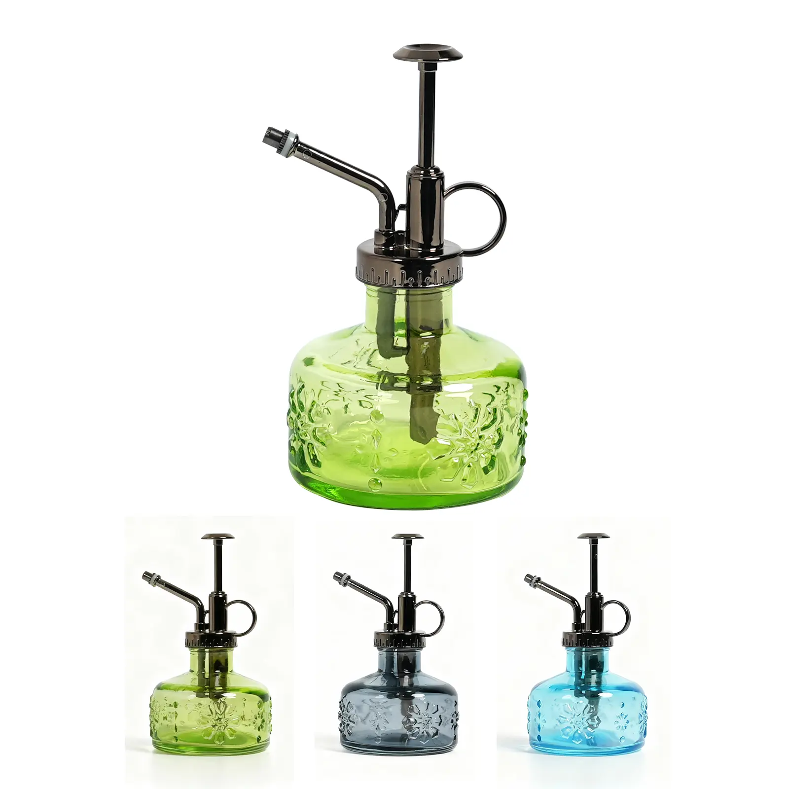 Bamworld Vintage Decorative Green Spray Bottle, watering can Tools for Christmas Gift,  Indoor Watering Can for Plants and Succulents gift for plantlovers Gardening Spray Bottle, Air Pump Watering Bottle,  Water Bottle for Shops